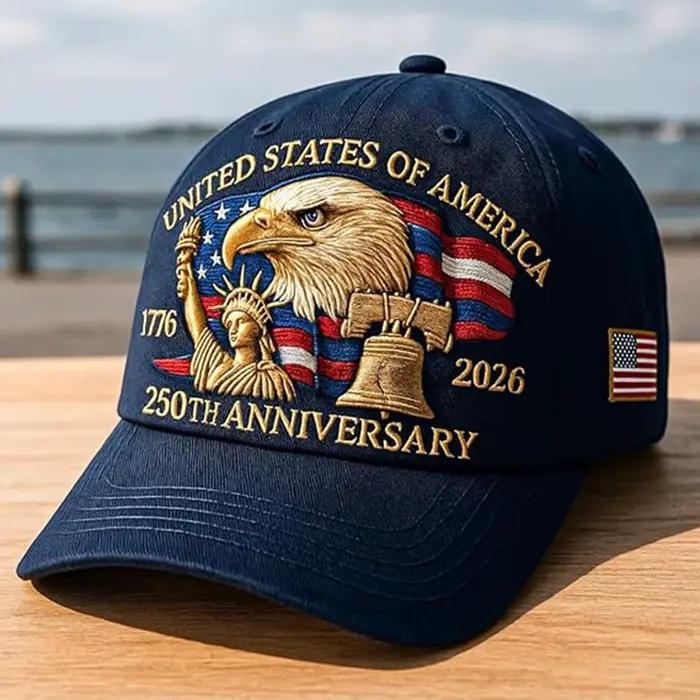 Casquette USA 250e anniversaire avec aigle chauve