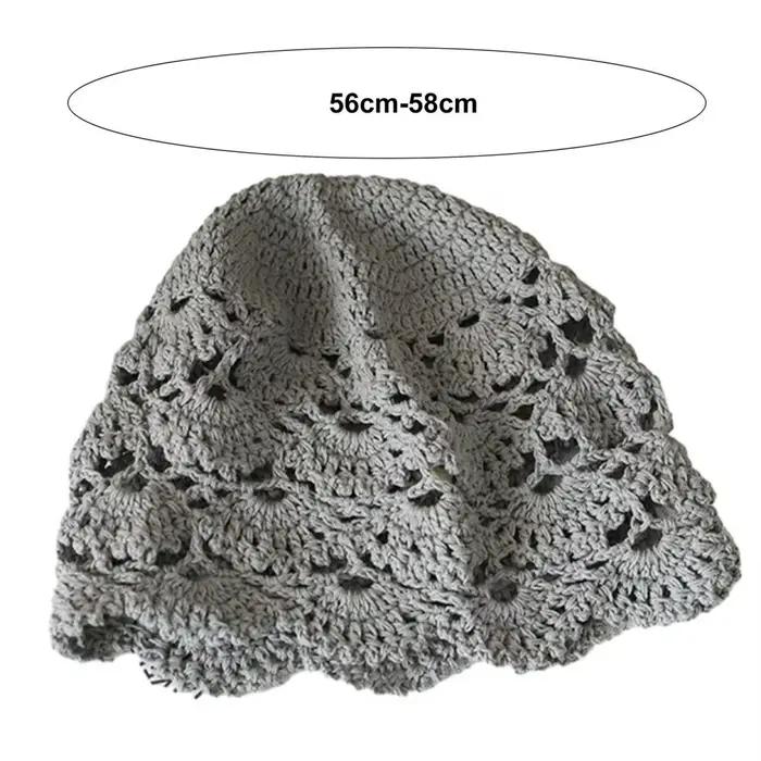 Chapeau Jacquard en dentelle ajourée pour femmes