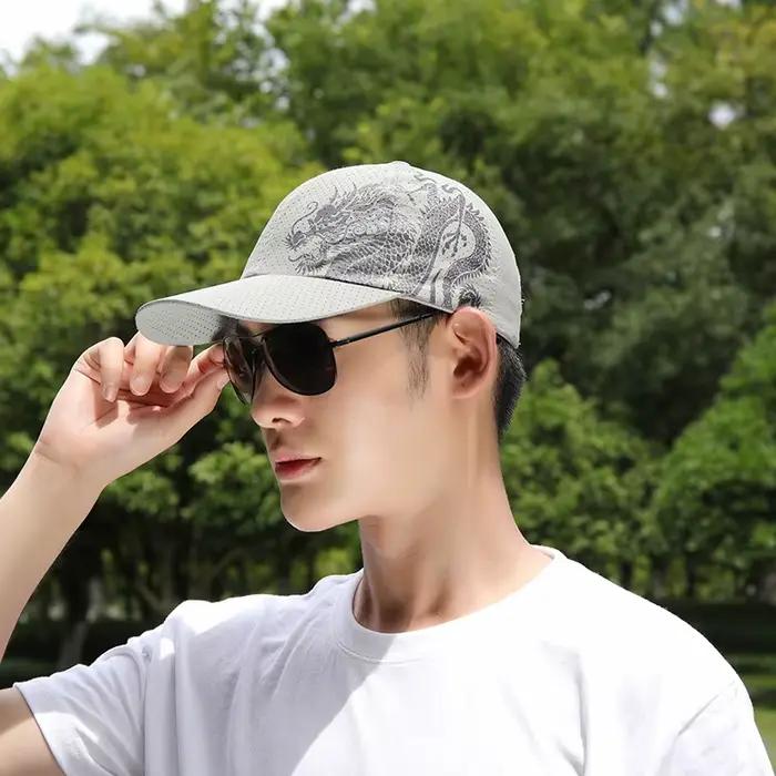 Casquettes de baseball imprimées dragon chinois