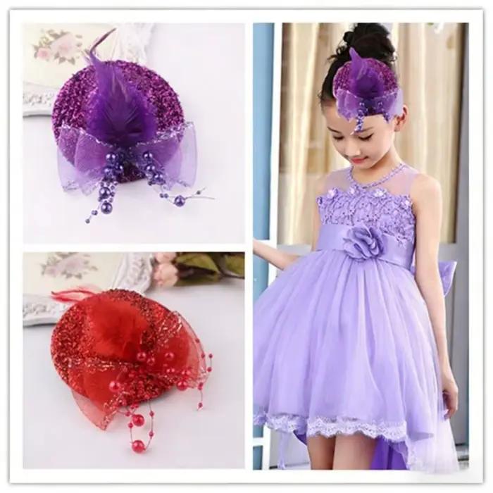Chapeau Fascinator Scintillant pour Fille
