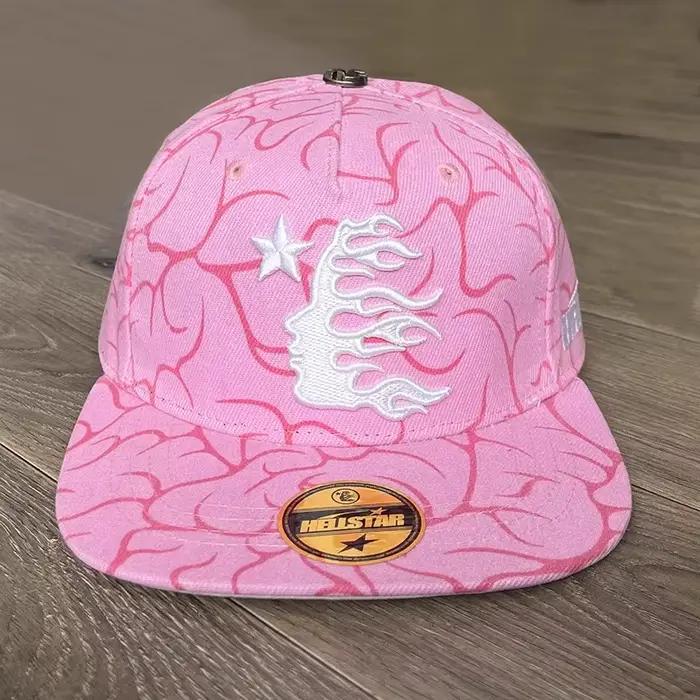 Casquette de baseball ajustée Hellstar avec logo brodé pour hommes et femmes, polyester, style sport, multicolore, plage et sport, cadeau pour amoureux du style et du sport