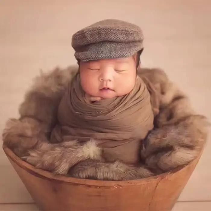 Chapeau en crochet fait à la main pour bébé
