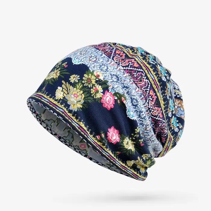 Chapeaux pour hommes femmes bonnets dames mince Camouflage fleur Hip Hop