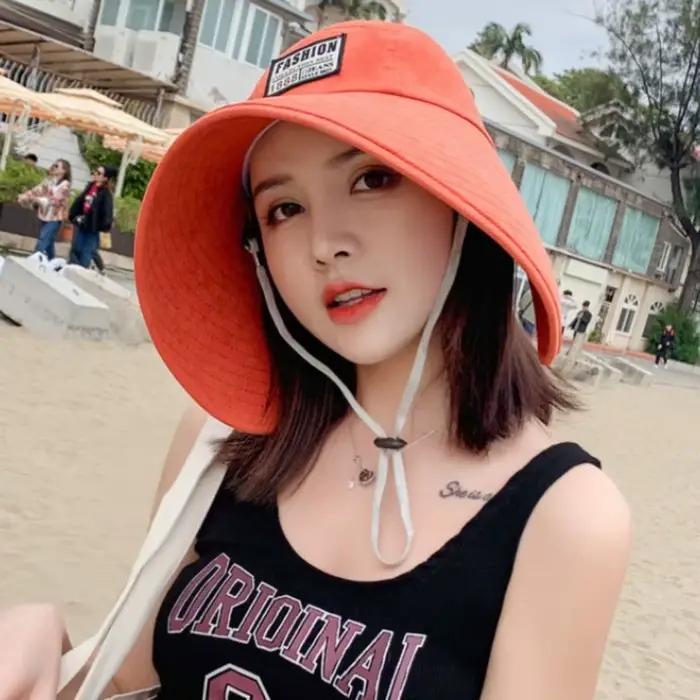 Chapeau de protection solaire coton pour femmes, visière sportive, chapeau d'été à grand bord, protection UV moderne et respirant