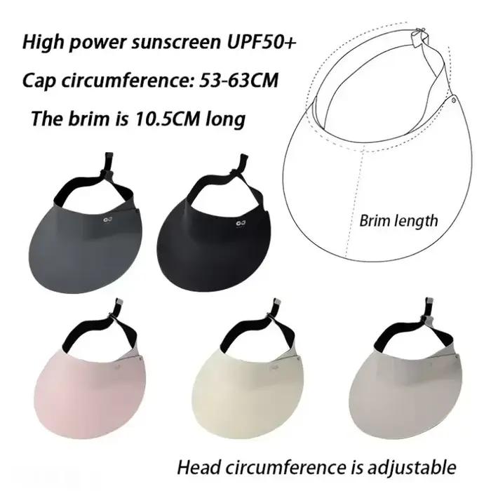 Visière unisexe pliable sans couture