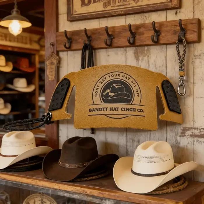 Sangle de chapeau en cuir portable motif léopard