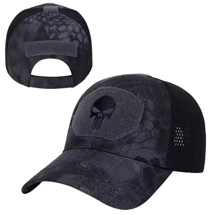 Casquette de baseball en maille unisexe avec motifs de dessin animé et camouflage réglable pour plein air et sports décontractés quatre saisons
