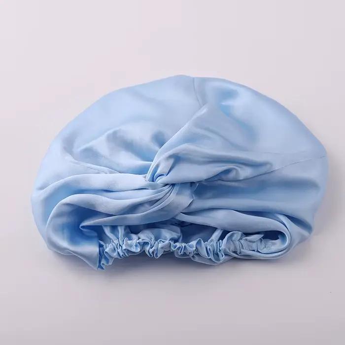 Bonnet de nuit en soie de mûrier 19 Momme pour femmes, bonnet de sommeil uni, soin des cheveux, livraison gratuite dans le monde entier, couleurs variées pour correspondre à votre style personnel ou intérieur, hypoallergénique, respectueux de l'environnement