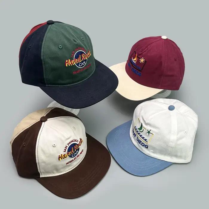 Chapeau de baseball brodé de lettres colorées rétro unisexe mode hip hop pour homme occasions décontractées toutes saisons