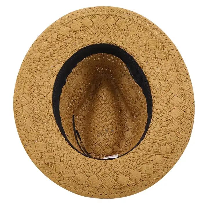 Chapeau de soleil en paille pour hommes et femmes
