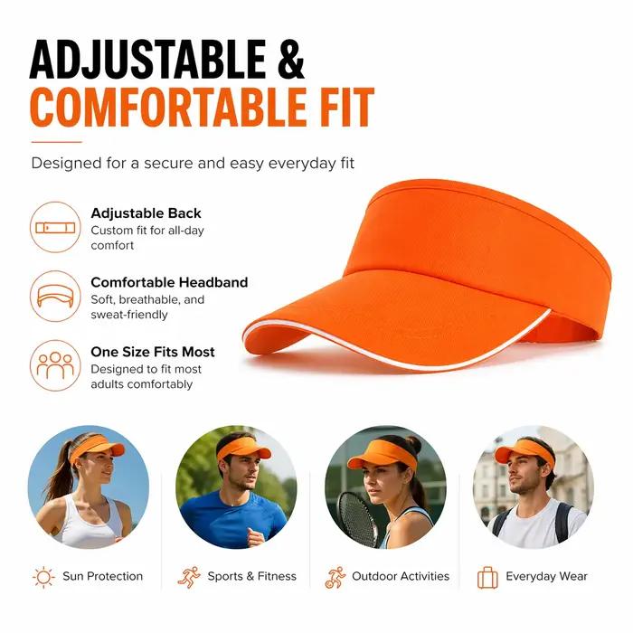 Casquette de soleil sport réglable pour femmes et hommes