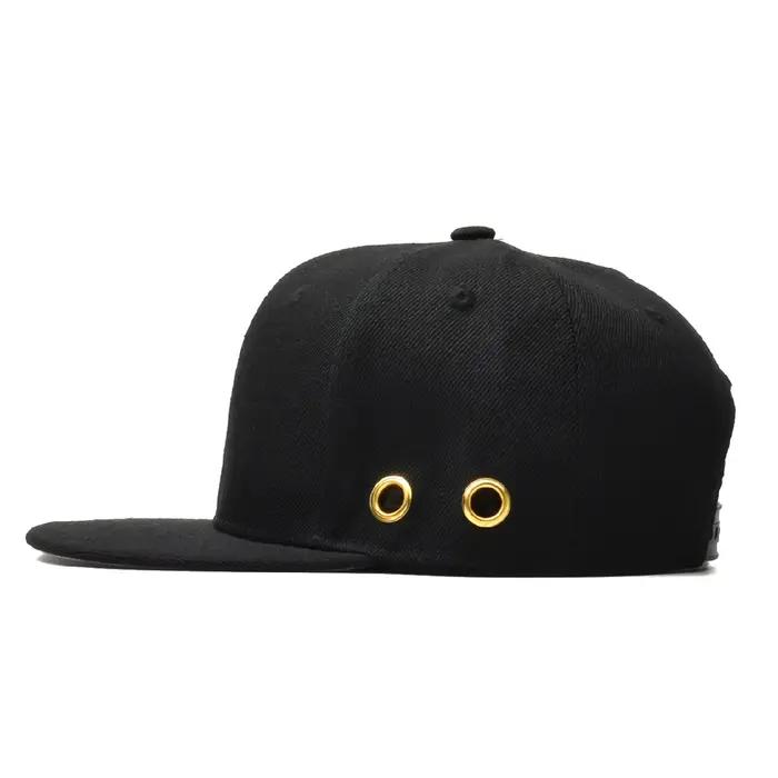 Hip Hop solide noir Snapbacks pour hommes femmes soleil extérieur Snapback chapeaux taille réglable 56-60 cm