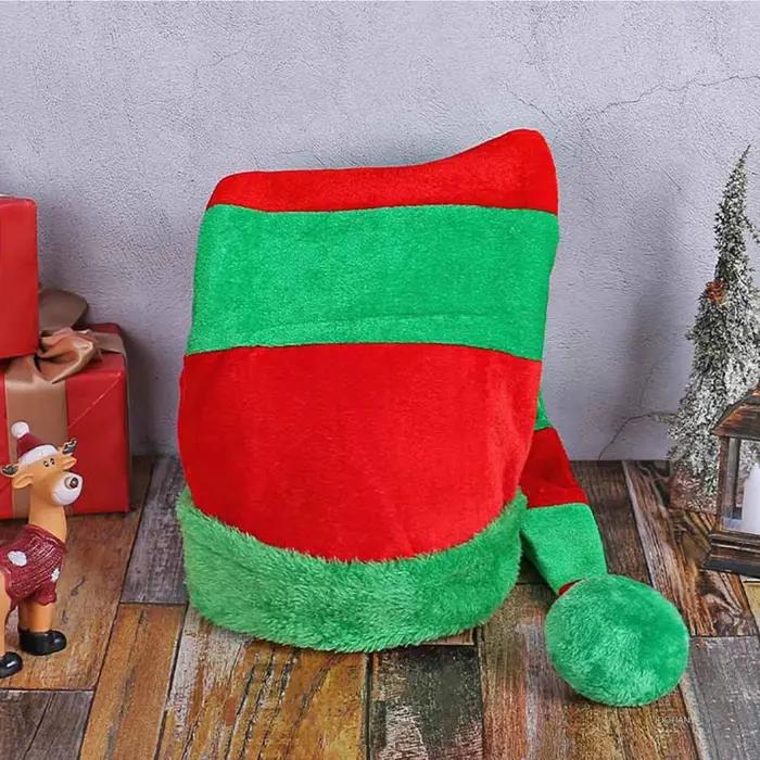 Chapeau d'elfe de Noël en polyester pour adultes et enfants, design unique, cosplay, ambiance festive, événements de Noël