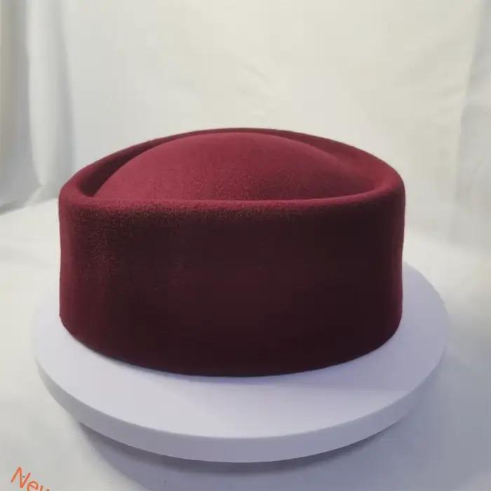 Western Top Pildbox Pillbox Hat Fedoras Hat Cadeau pour Fascinator Hat Base