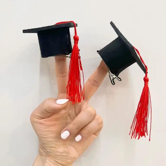 Mini chapeau de docteur en coton bio pour cérémonie de remise de diplôme, accessoire festif pour hommes et femmes, élégant et confortable, idéal pour événements spéciaux et occasions formelles