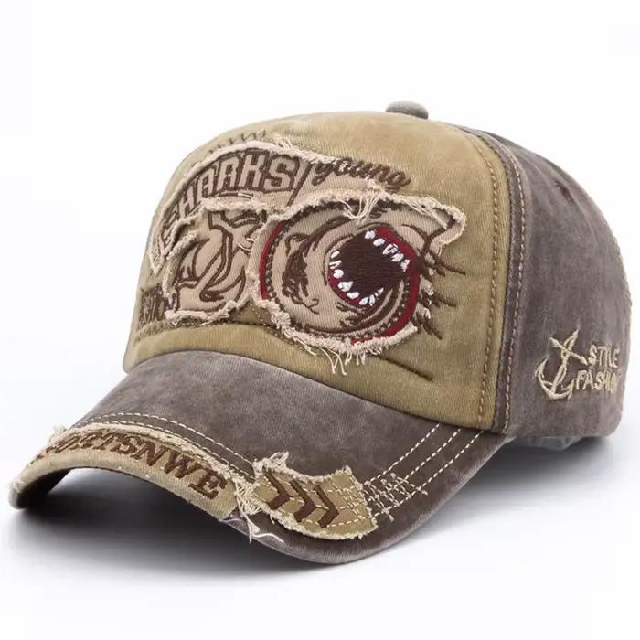 CNTANG hommes casquette de Baseball coton mode requin broderie décontracté visière chapeau pour femmes Snapback marque Hip Hop casquettes unisexe Gorras