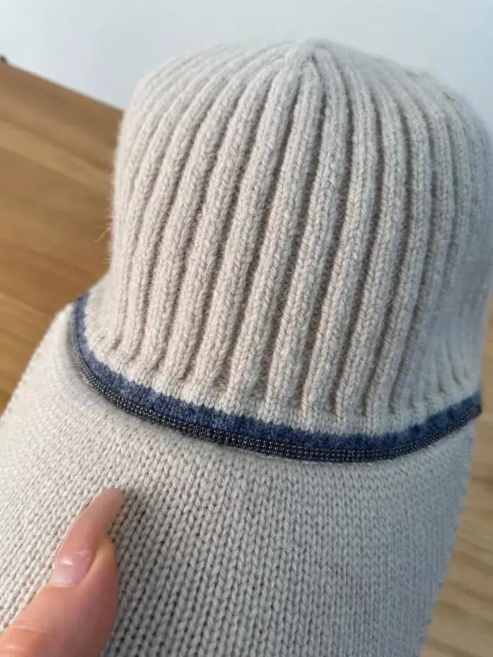 Casquette de baseball en laine pour femme