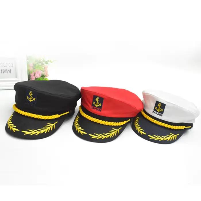 Casquette Militaire Élégante en Coton pour Hommes Femmes et Enfants Couleurs Vibrantes Design Classique Occasions Spéciales Cosplay Marin