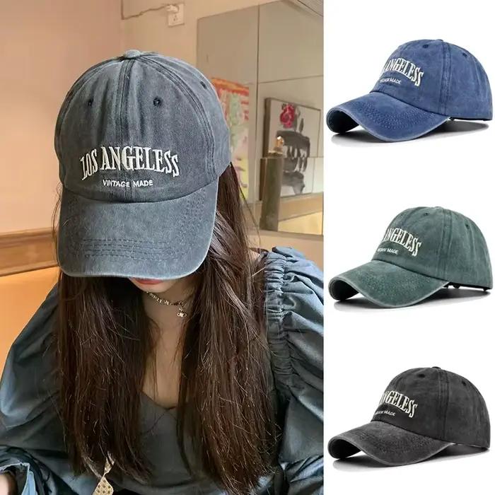 Casquette de Baseball pour femmes lettre broderie capote hommes casquettes à visière décontracté rétro été unisexe