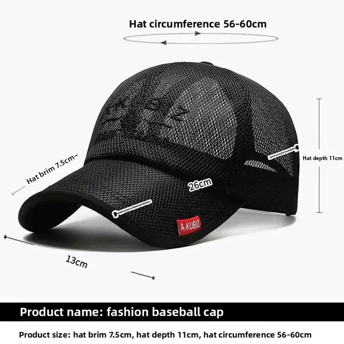 Casquette de Baseball d'été pour hommes