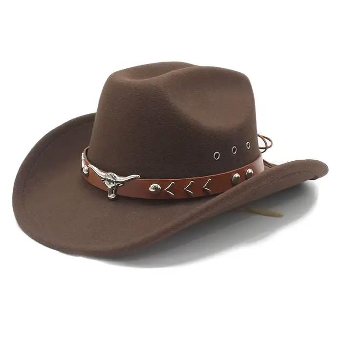 Chapeau de Cowboy occidental transfrontalier Vintage