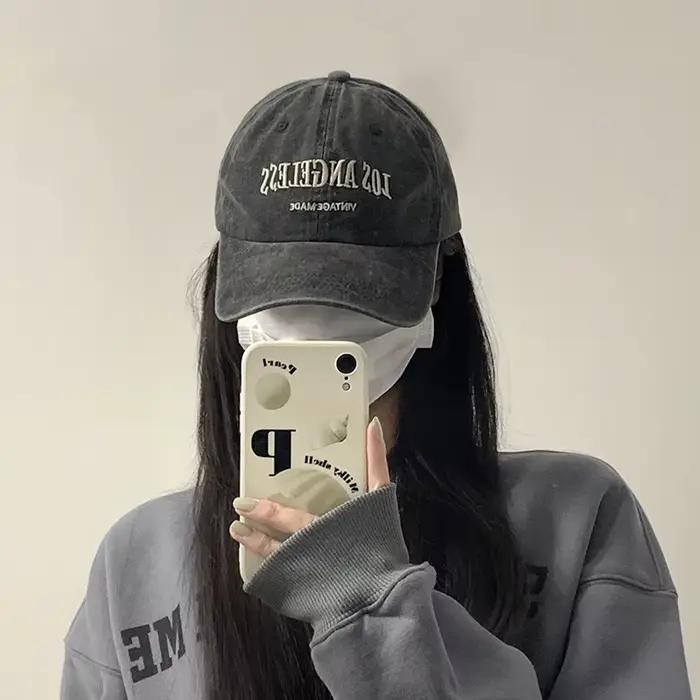 Casquettes de baseball américaines rétro à large bord pour hommes et femmes