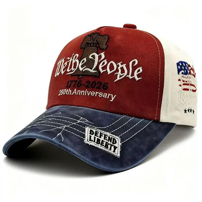 Casquettes de baseball brodées ABLECAP 2026 pour le 250e anniversaire patriotique des États-Unis