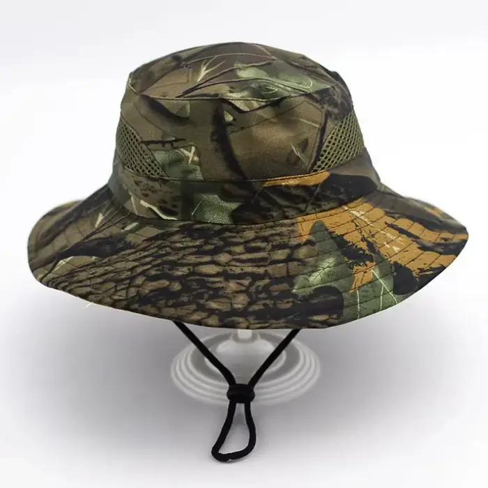 Nouveau chapeau de pêche en forme de seau respirant et anti-uv pour homme activités plein air et occasions spéciales