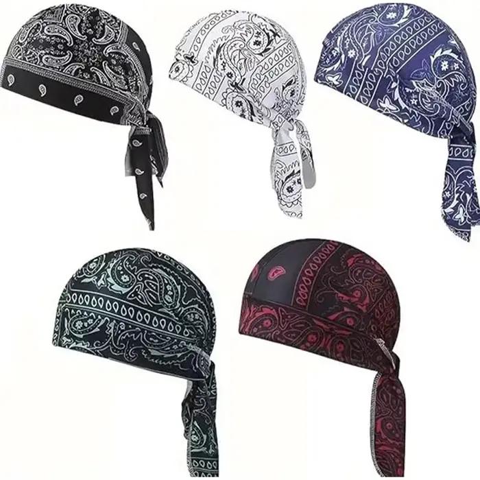 Foulard de tête tendance imprimé cachemire style hip-hop