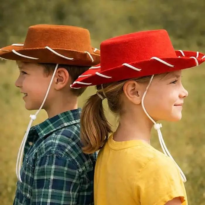 Chapeau en feutre Fantasia Woody Jessie pour cosplay