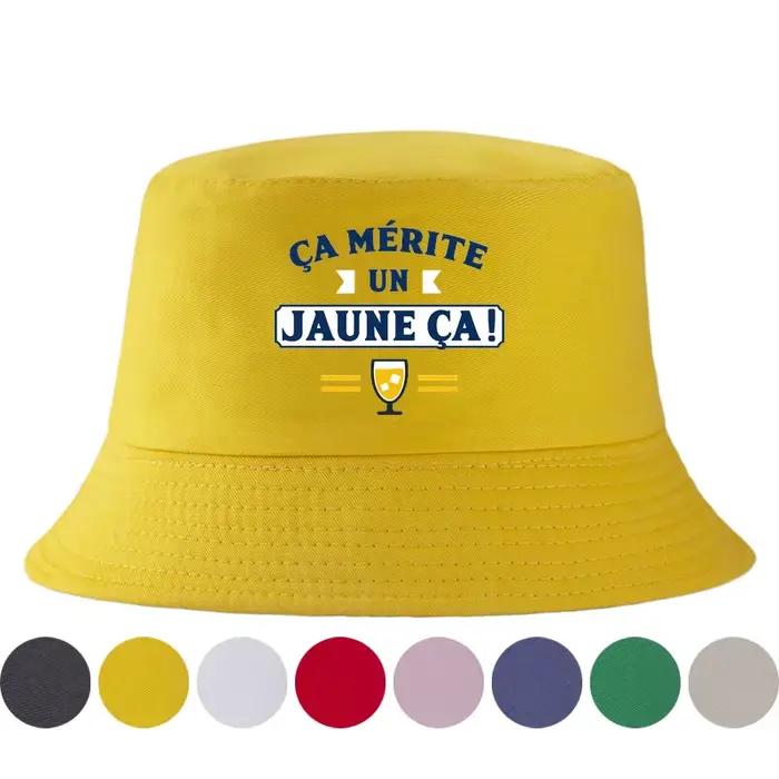 Chapeau de pêcheur jaune pour les amateurs de bière - ÇA MÉRITE