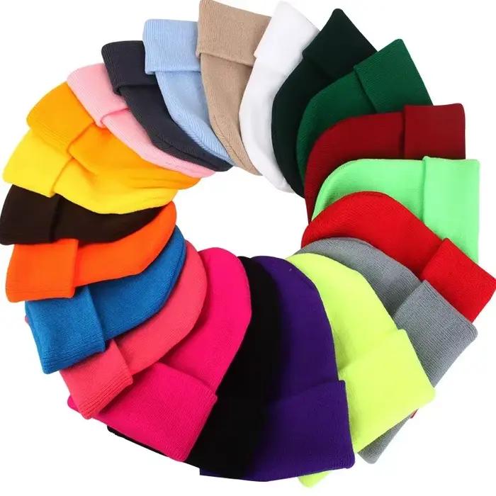 Chapeau en laine acrylique pour hommes et femmes