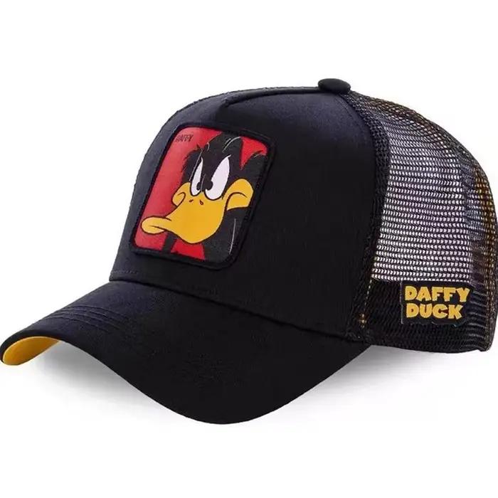 Casquette de baseball réglable en maille avec motifs dessin animé lapin souris chat oiseau style hip hop protection solaire pour garçon activités extérieures cadeau occasionnelle