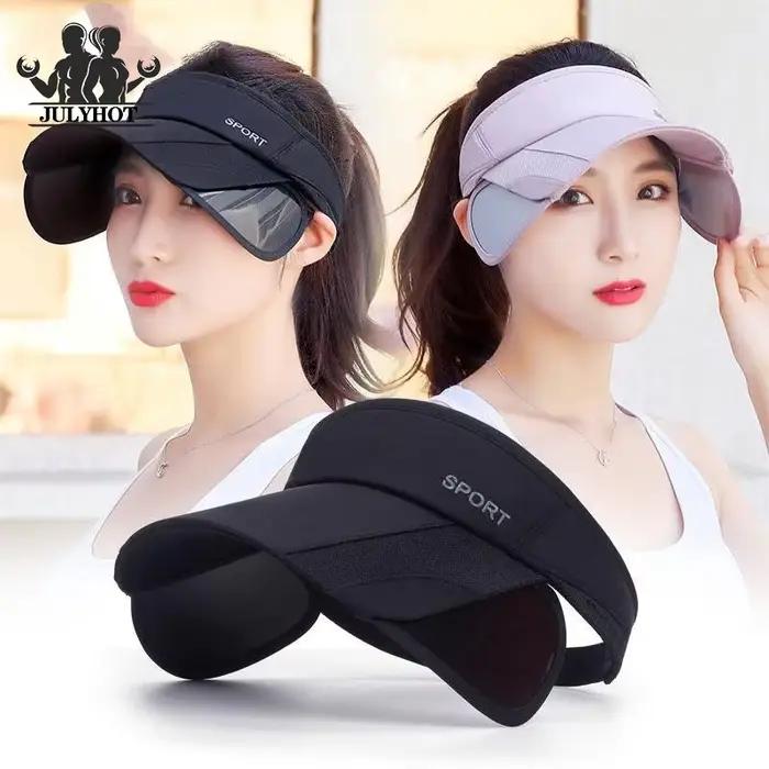 Chapeau de sport JULYHOT pour femmes protection UPF50+ randonnée voyage occassions spéciales polyester non tissé large bord rétractable réglable
