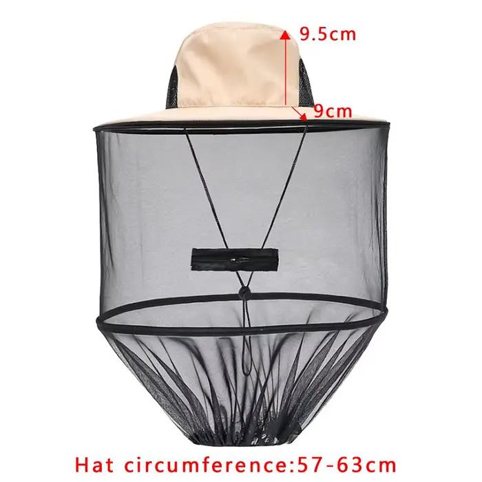 Chapeau anti-moustiques avec filet GNE pour hommes et femmes