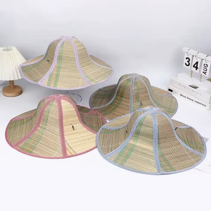 Chapeau de paille à large bord pliable pour femmes et hommes, design moderne, résistant, idéal pour plein air et occasions décontractées