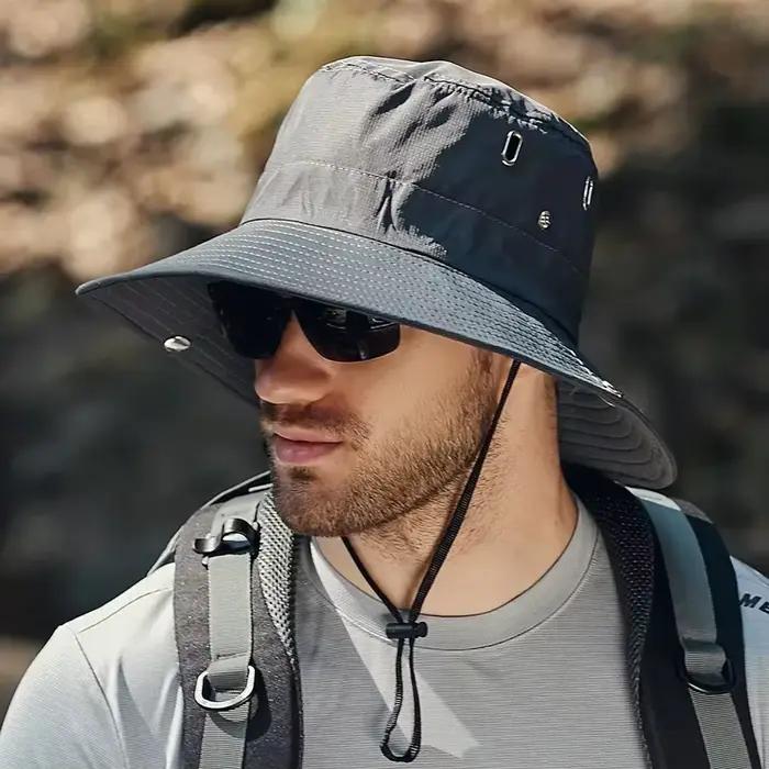 Nouveau chapeau de soleil à large bord pour homme