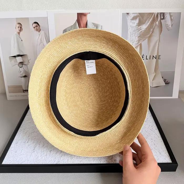 Chapeau de soleil élégant en paille de blé naturelle USPOP pour femmes style chic français multifonction occasion estivale shopping