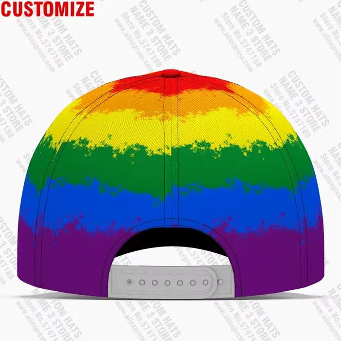 Casquette de baseball Rainbow Feel Love Bisexual Gay Pride Hat