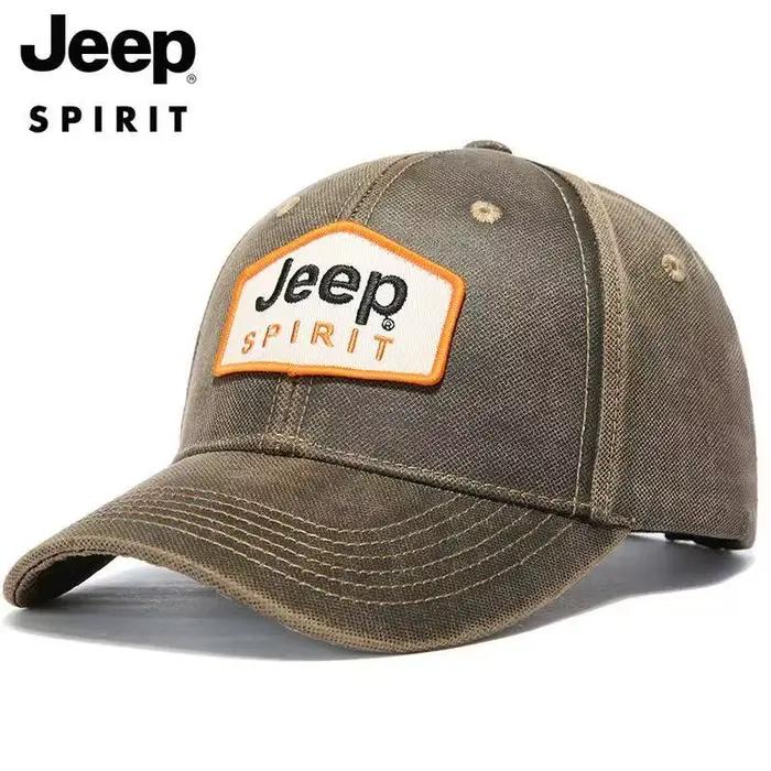 Casquette de baseball brodée en coton pur de haute qualité Jeep 2026
