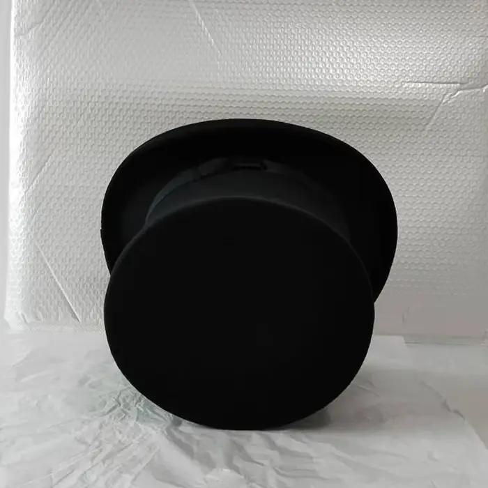 Chapeau haut de forme en feutre de laine noir de 25 cm pour homme