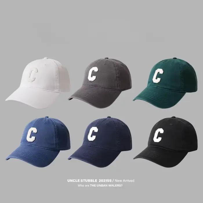 Chapeau femme printemps automne hommes et femmes même Style C mot tout dur haut casquette de Baseball mode