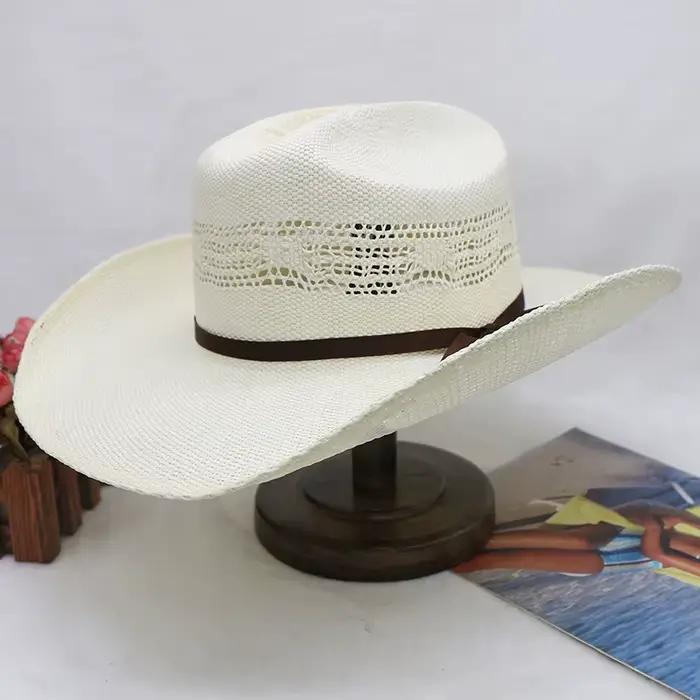 Chapeau de paille de Cowboy pour hommes