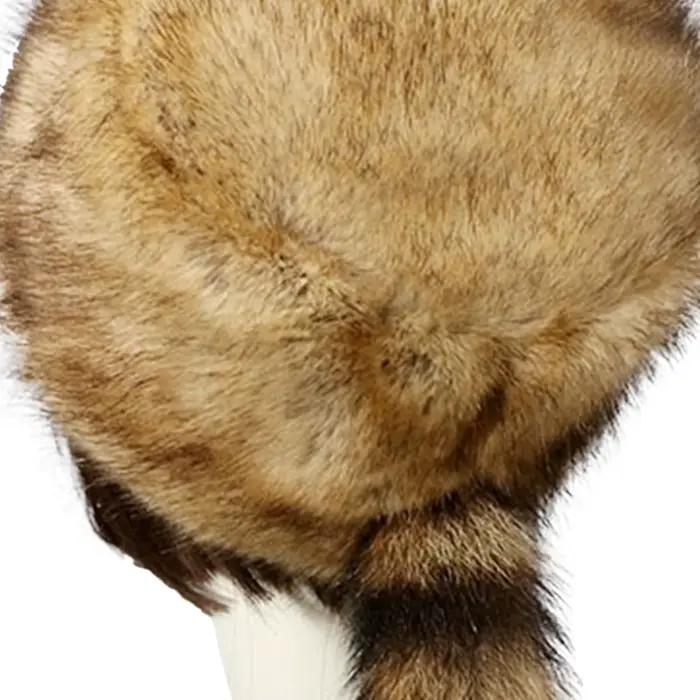 Chapeau en peluche russe chaud d'hiver pour femmes