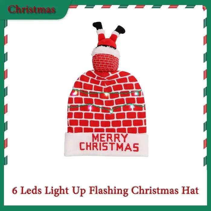 Chapeau de noël illuminé