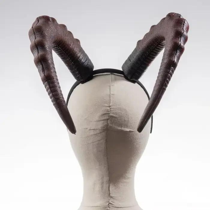 Grand bandeau à cornes de diable rouge pour femmes