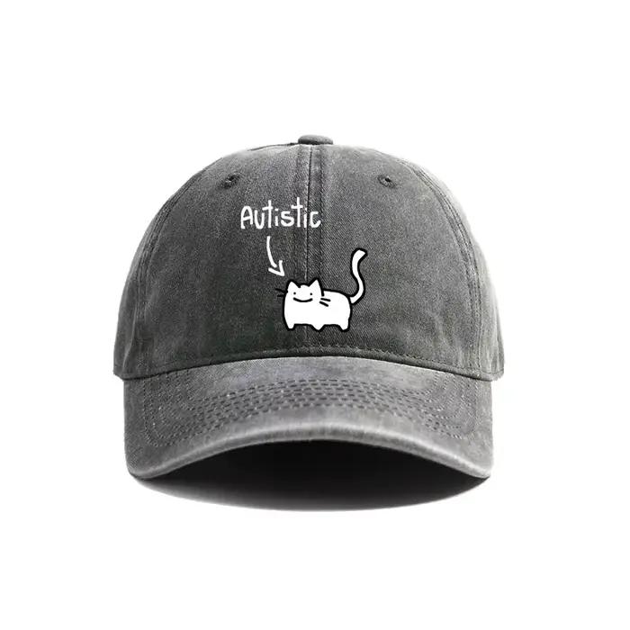 Casquettes de Baseball chat autiste