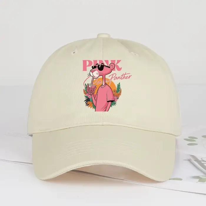 Jolie casquette de baseball rose à imprimé léopard – Réglable