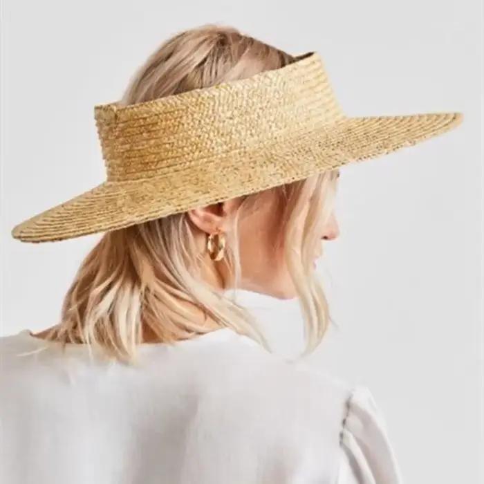 Chapeaux de soleil ronds vides d'été pour femmes