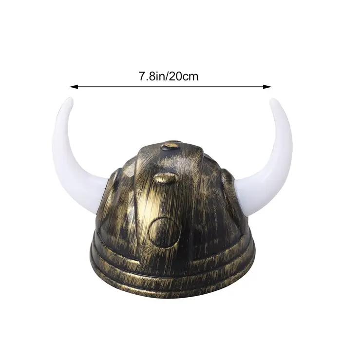 Chapeau de Corne de Bœuf de Buffle Viking Médiéval pour Adulte